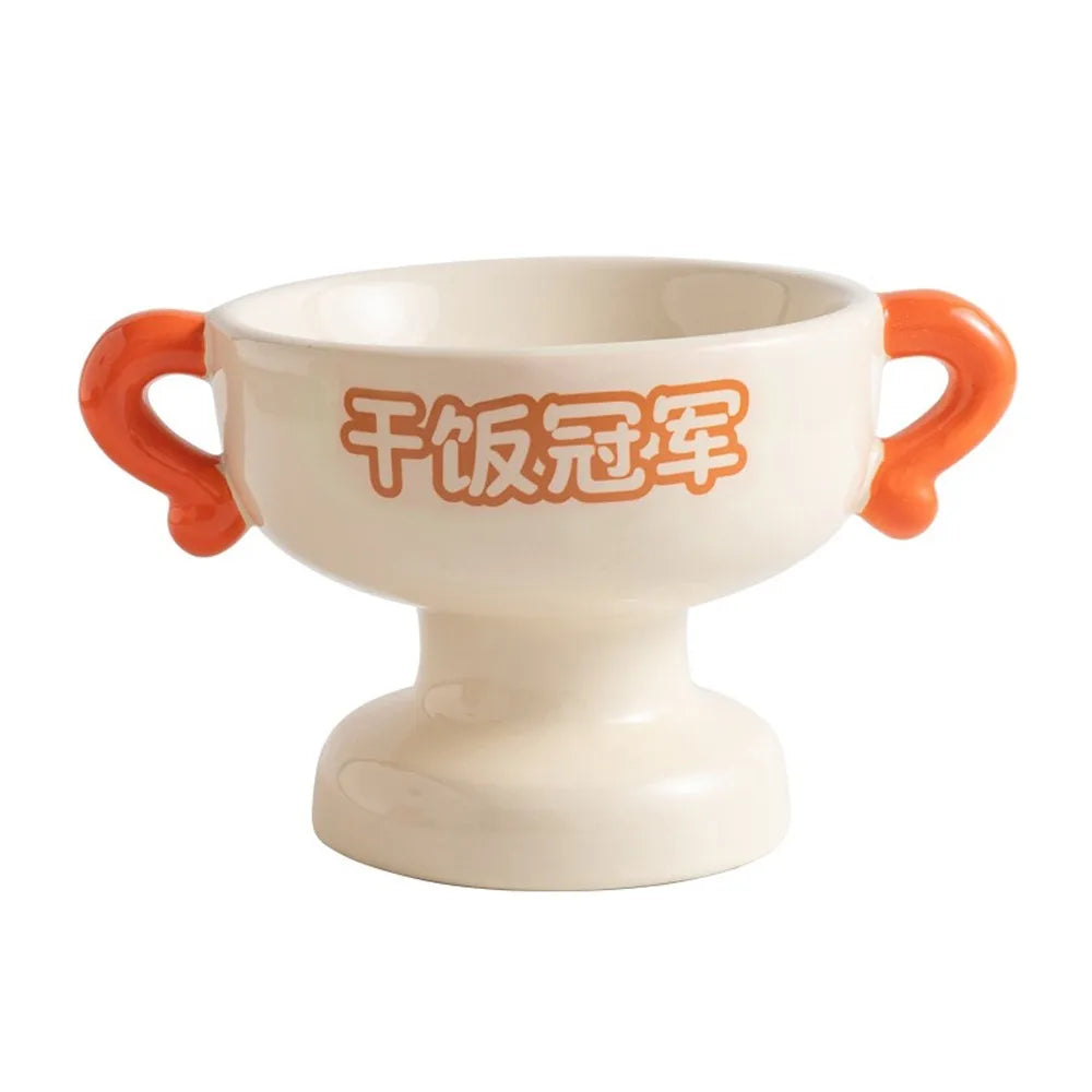 Elevated Ceramic Cat Bowl – Non-Slip Base | Food & Water