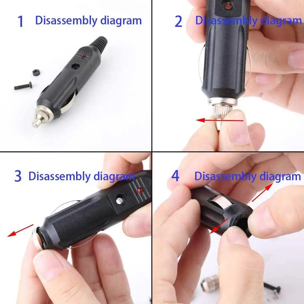 NEW 12V/24V Auto 20A Car Cigarette Lighter LED Socket Plug Connector Adapter For Car/Van Vehicle Motor Car Accessories Oasis Select