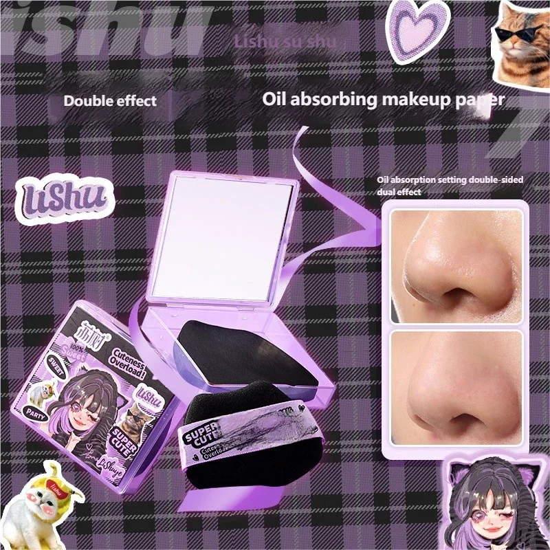100-Count Oil Absorbing Sheets Compact with Mirror | Men & Women
