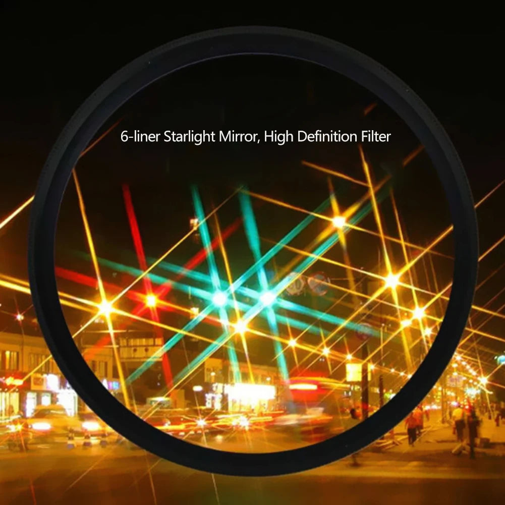 52mm Adjustable Star Filter Lens for Phone Night & Jewelry Shots