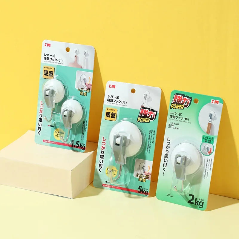 Suction Hook Strong Vacuum Power Home Storage Organizer Rack with Unique Style Oasis Select