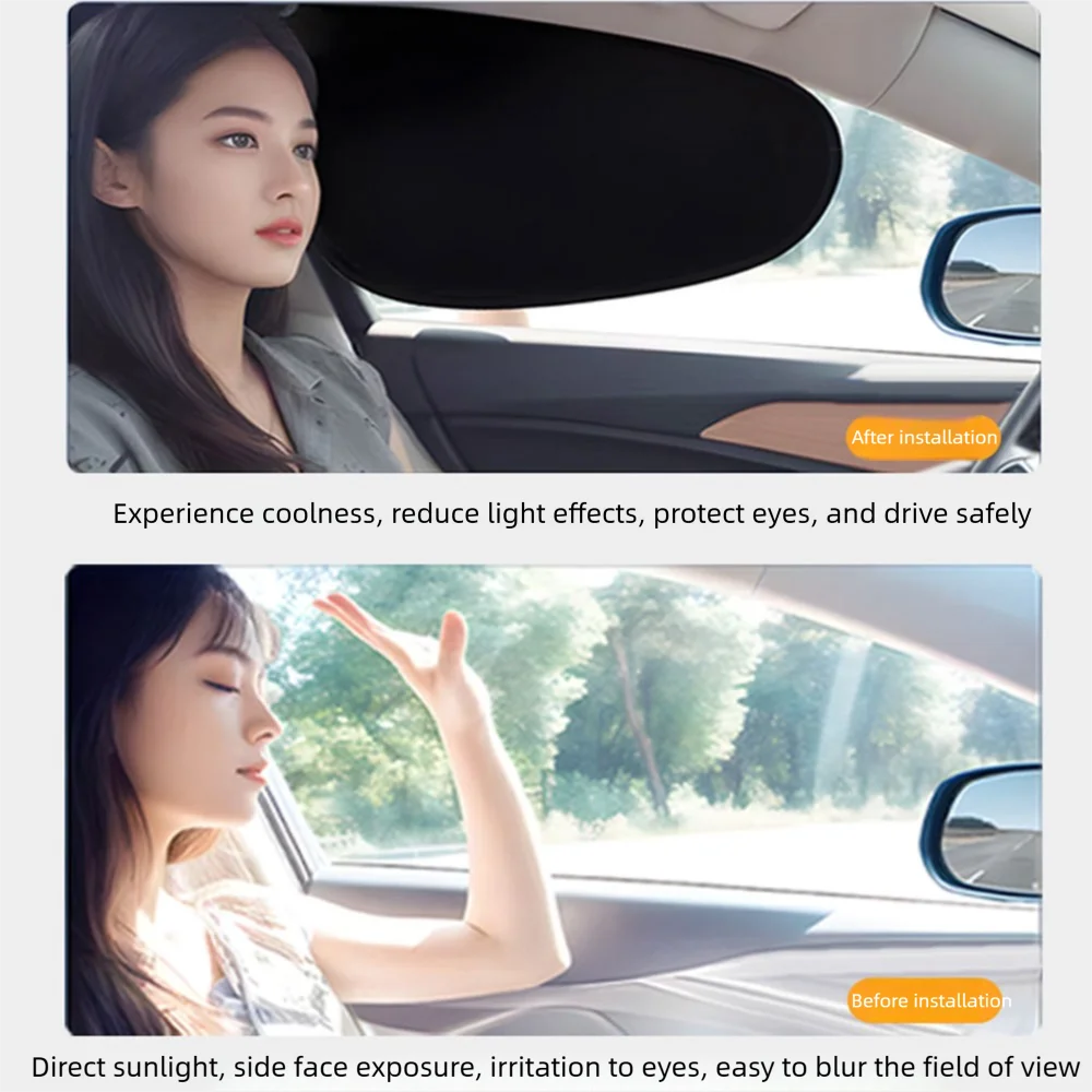 4-Layer Electrostatic Car Side Window Sun Shade | UV Blocker