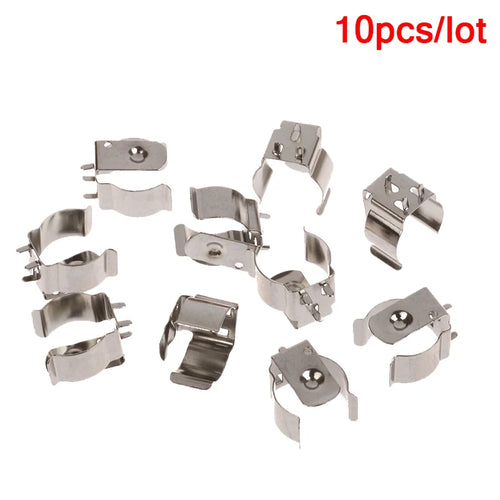 10-Pack Nickel Plated 18650 Battery Contact Clips | Spring Steel Battery Contact Clips Oasis Select