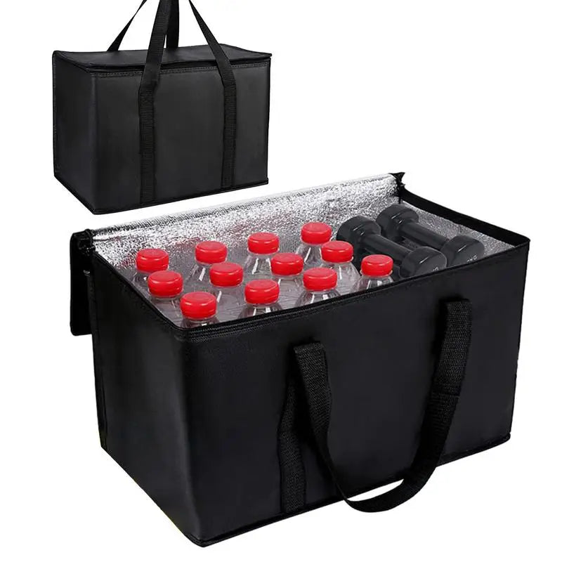 Insulated Lunch Bag Heavy Duty Large Capacity 65L-70L Thermal Insulation Bag Non-Woven Foldable Cooler Bag For Groceries Food Oasis Select
