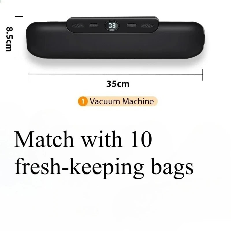 Mini Automatic Vacuum Food Sealer Machine | 30cm Seal Bar