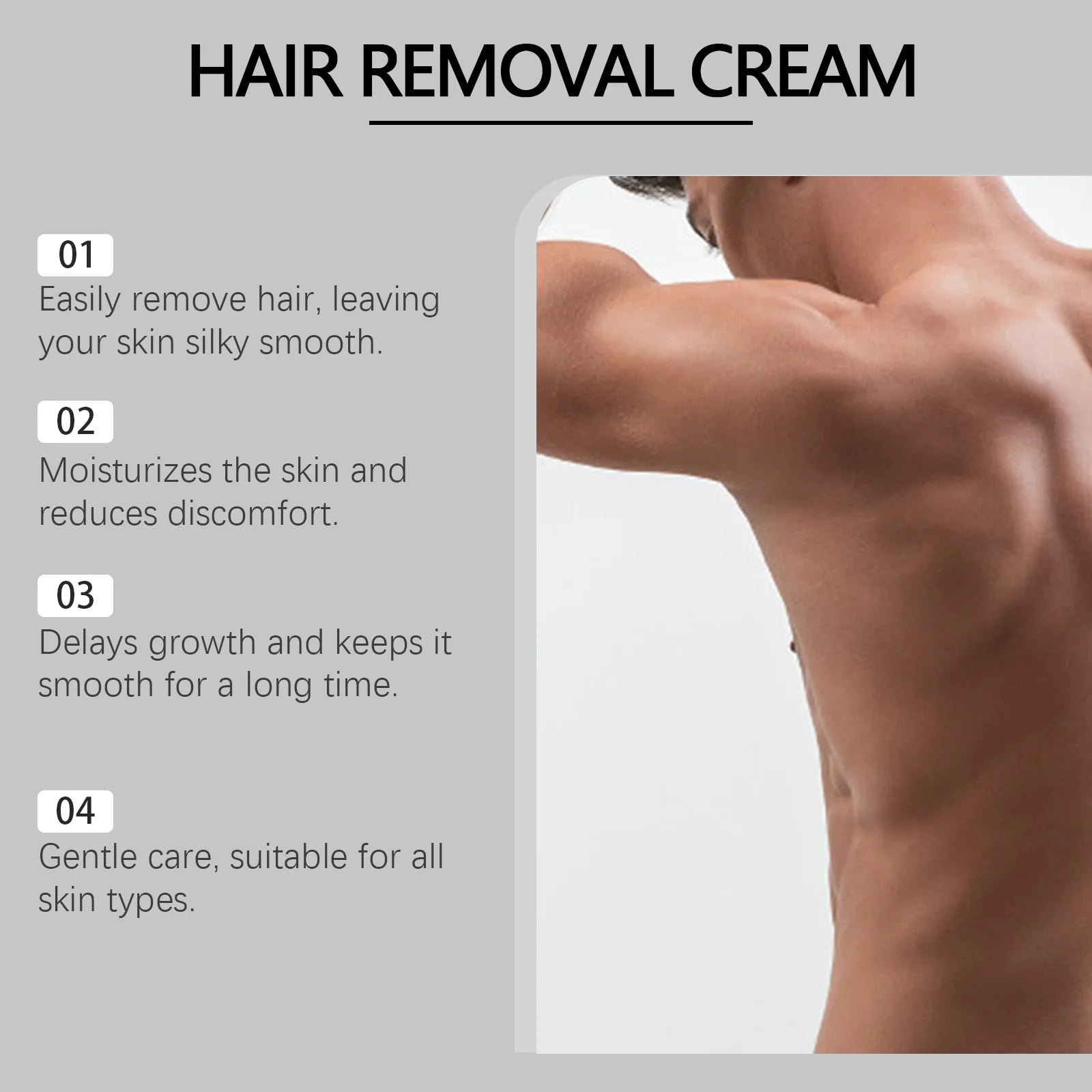Coffee Hair Removal Cream for Men Underarm Armpit Leg Painless Hair Removal Prevent Regeneration Depilatory Hair Repair Care 50g Oasis Select