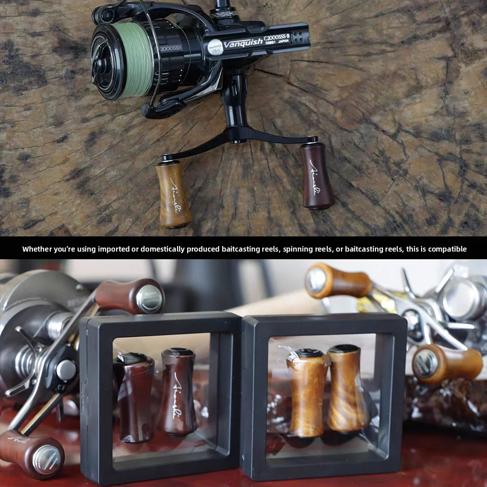 Luya Gan Fishing Wheel Gripping Ball Solid Wood Handmade High Quality Drum Wheel Water Drop Wheel Spinning Wheel Arm Gripping Ba Oasis Select