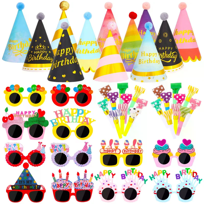 Birthday Party Glasses Funny Candle Sunflower Rainbow Sunglasses Happy Birthday Photo Booth Props Supplie Kids Favor Party Decor Oasis Select China Mainland