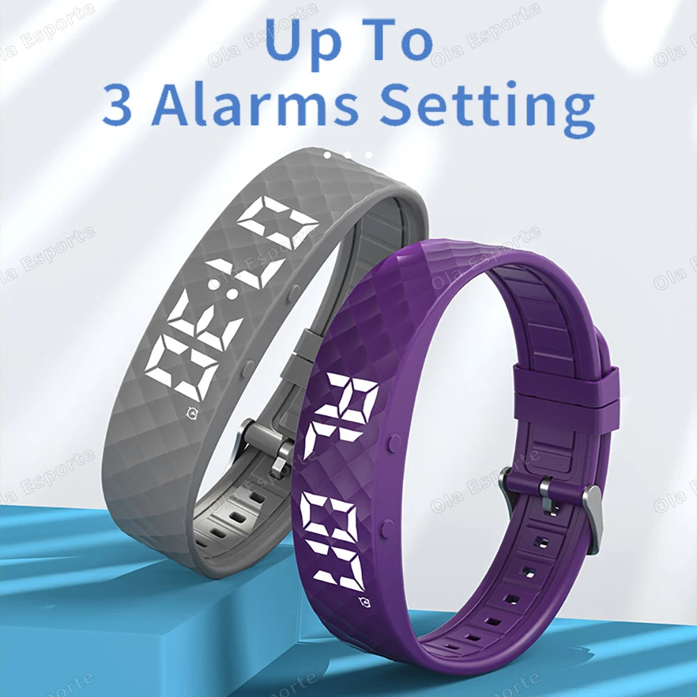 Smart Fitness Wristband LED Pedometer Sleep Tracker IP65