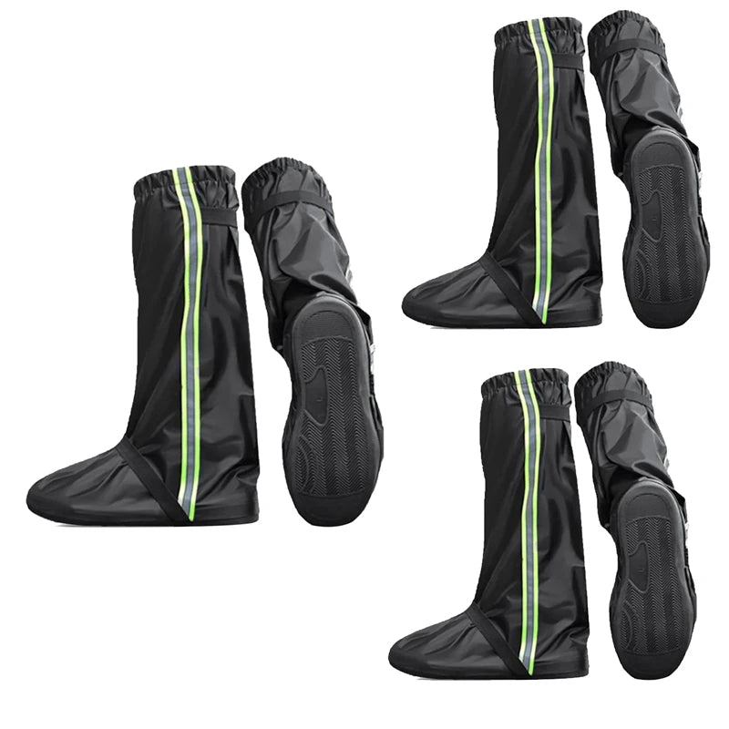 Waterproof Shoe Covers,1 Pair Reusable Non-Slip Snow Rain Shoe Covers,Rain Gear For Hiking Fishing Camping Sports Oasis Select Black XL NONE