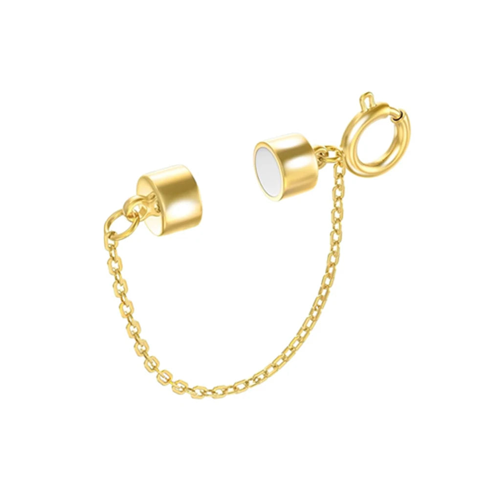 5Pcs Magnetic Bracelet Clasps and Closures with Safety Chain Never Fall Bracelet Extender Converter Magnetic Clasps for Women Oasis Select