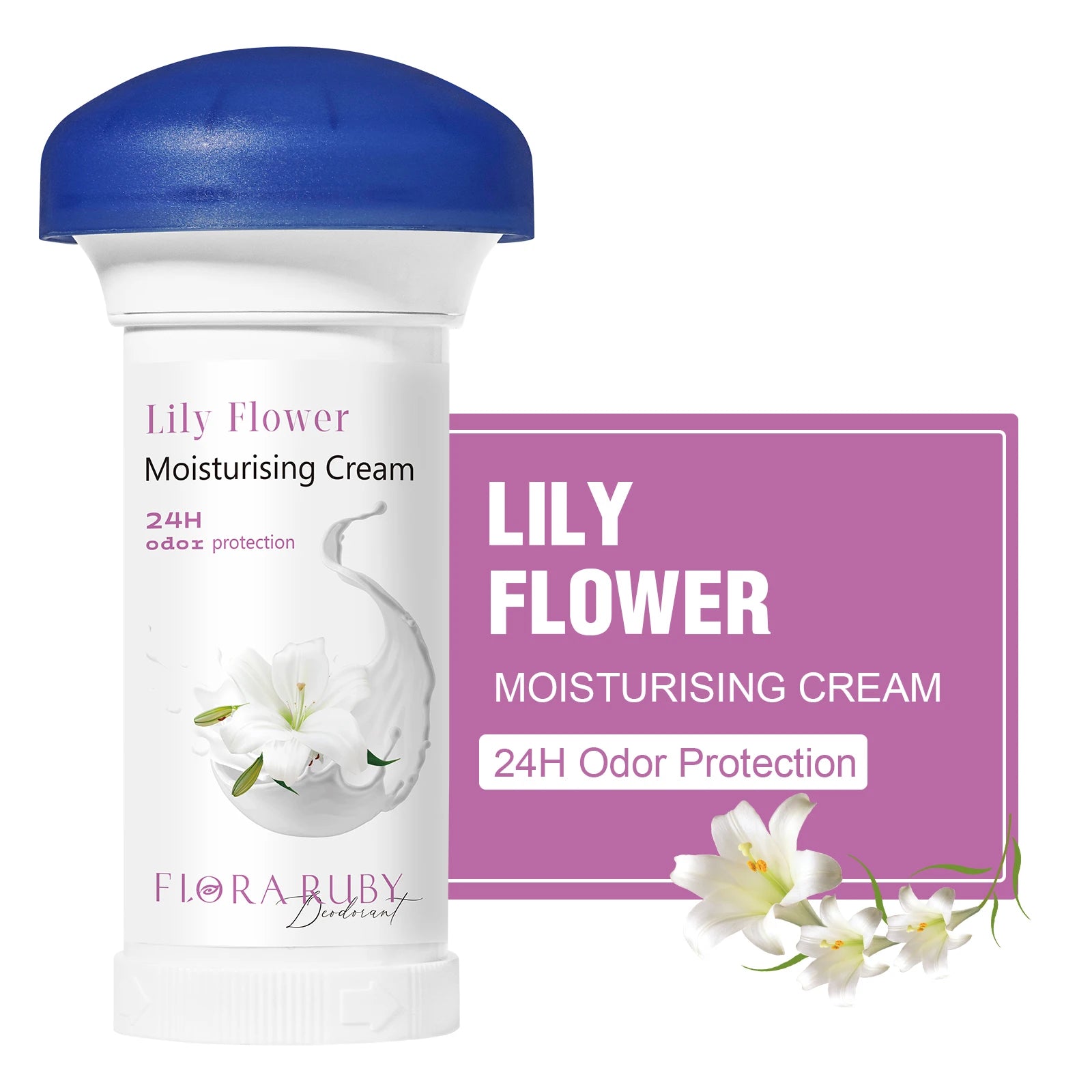 Body Odor Remove Cream Underarm Bad Smell Sweating Removal Armpit Refreshing Antiperspirant Lasting Aroma Deodorant Body Care Oasis Select LILY FLOWER