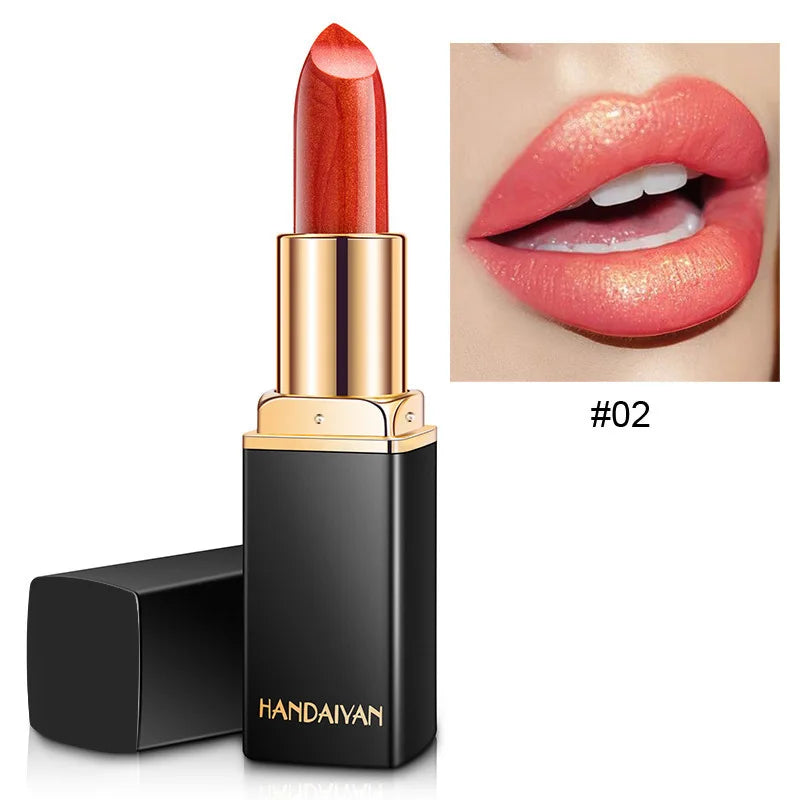 Handaiyan Metallic Color-Changing Lipstick – 9 Shades