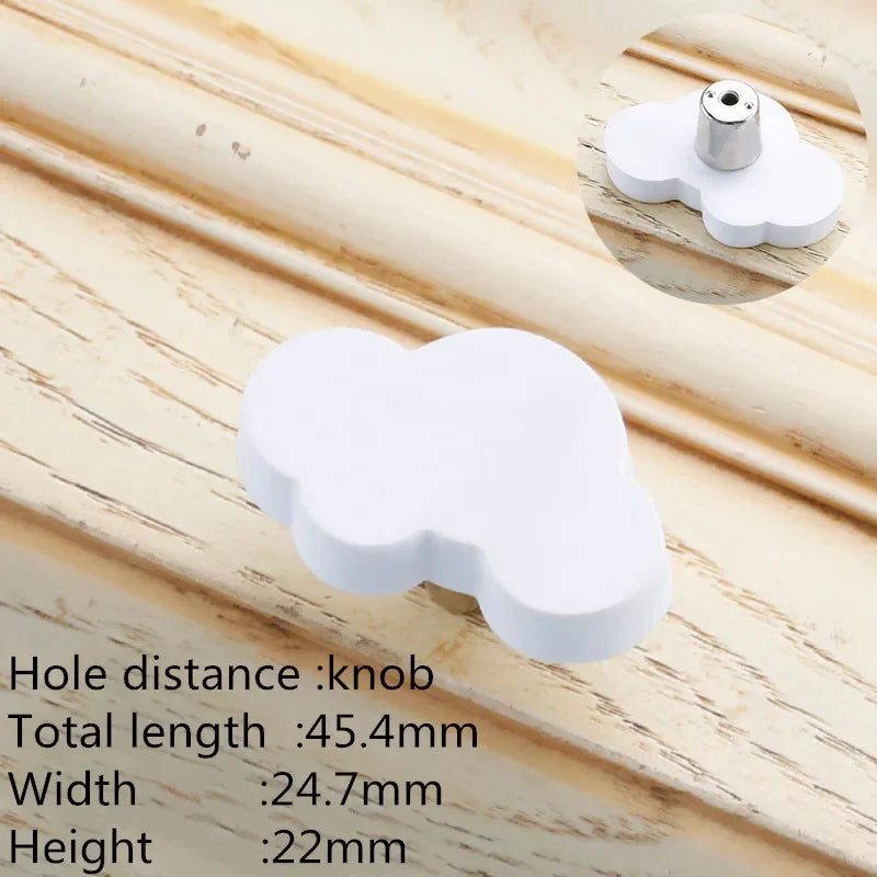 Kids' Cute Star & Cloud Cabinet Knobs & Drawer Pulls