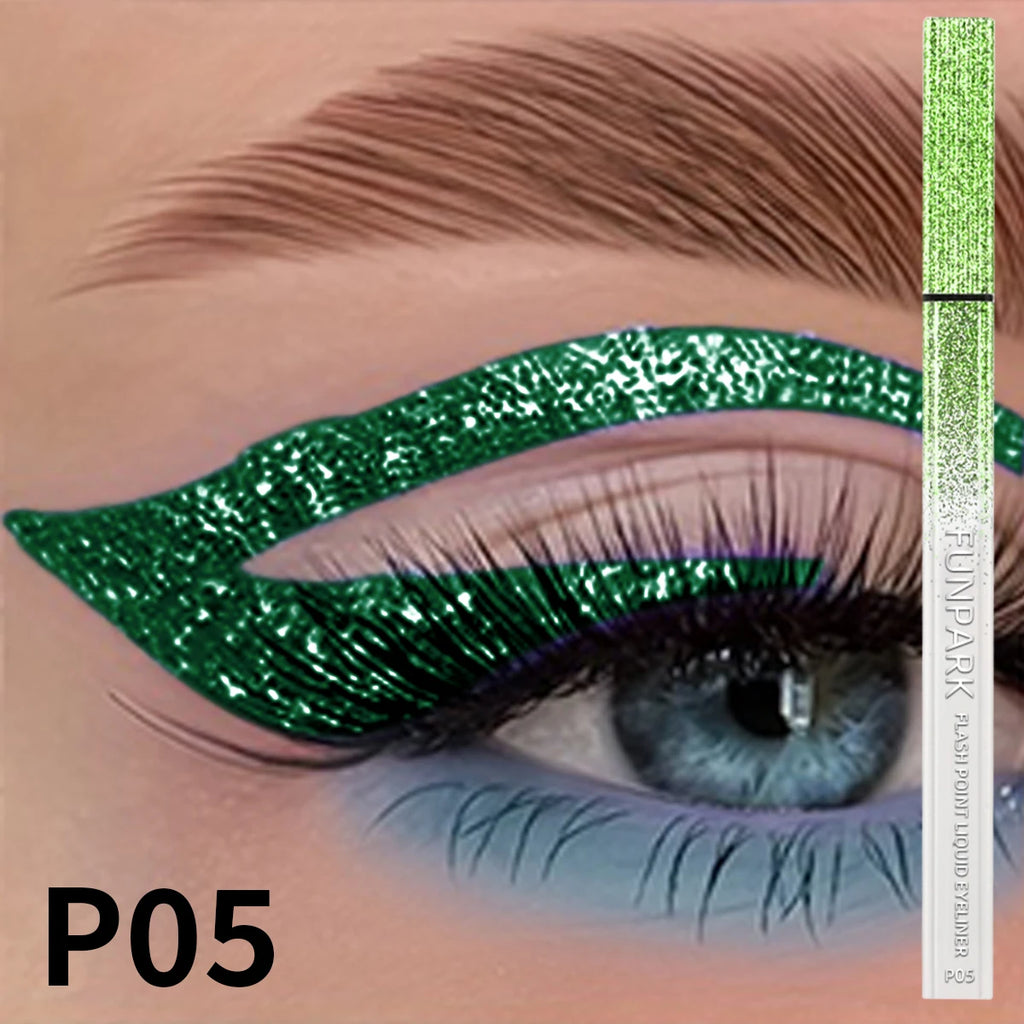 FUNPARK Glitter Liquid Eyeliner Pen – Waterproof & Long-Lasting