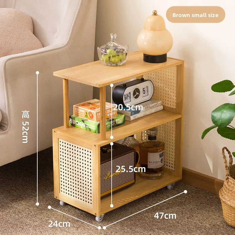 Small table simple rental house small coffee table living room sofa side few household small square table bedroom bedside rack Oasis Select Primary 45 long