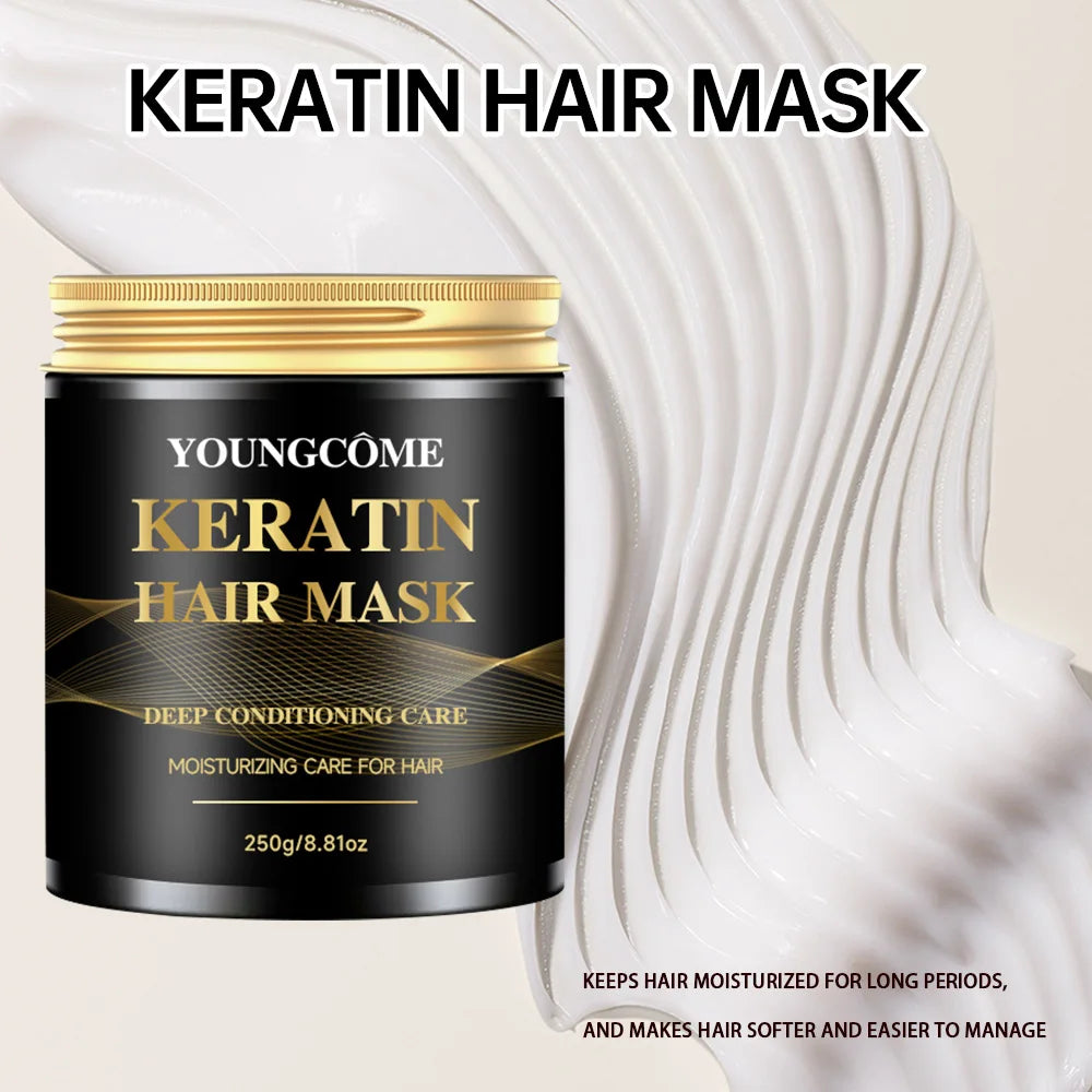 YOUNGCOME Keratin Collagen Hair Mask – Argan Oil, 250g