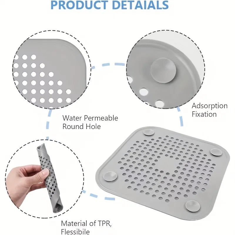 2PCS Sewer Hair Filter - Suitable for Bathroom, Kitchen, Bathtub, and Shower Areas - Floor Drain Anti Clogging Mesh Cover Oasis Select