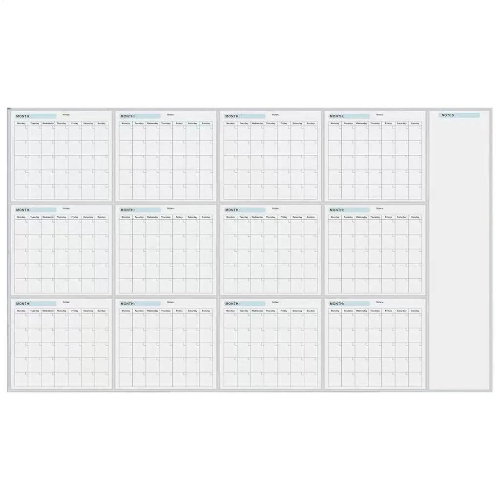 Wall Planner Erasable Large Wall Planner Calendar Erasable 12 Month Schedule Planner Reusable Blank Whiteboard Yearly Calendar Oasis Select