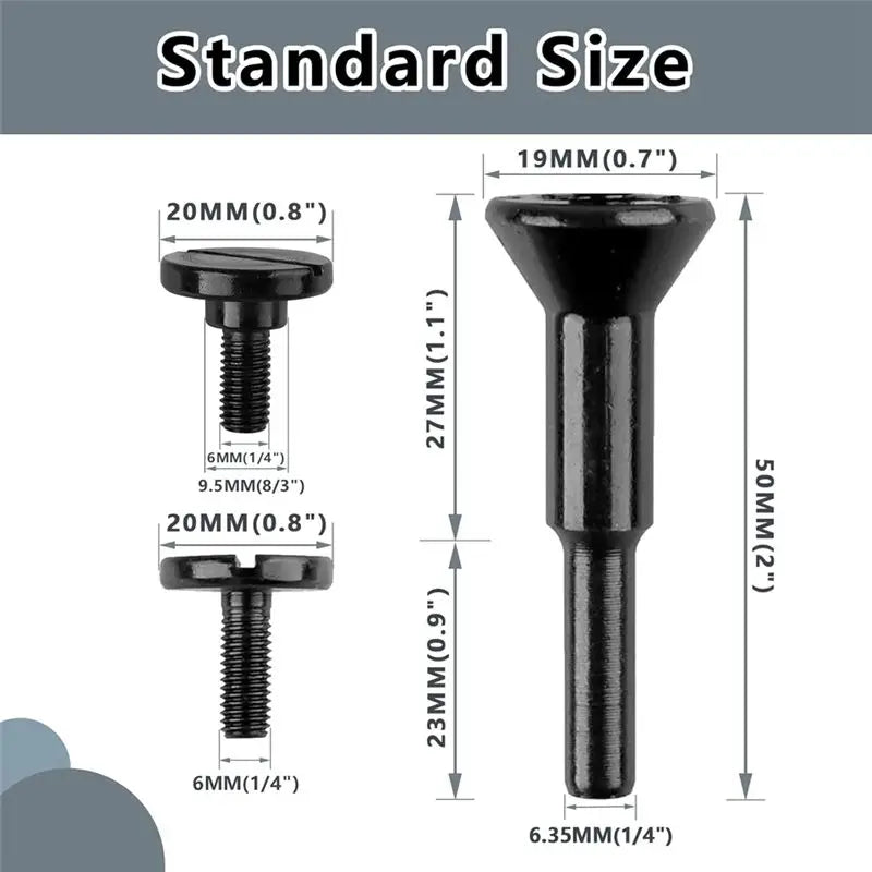LIKE WISH Cut-Off Wheel Mounting Mandrel 3/8 Inch & 1/4Inch Arbor Hole With 1/4Inch, Shaft Stem For Die Grinder Accessories, 3Pa Oasis Select