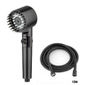 Showerhead Pressurization Shower Knobs Three Speed Switching Multiple Colors Head Massage Bathroom Accessories Filter Heads Home Oasis Select Black suit C