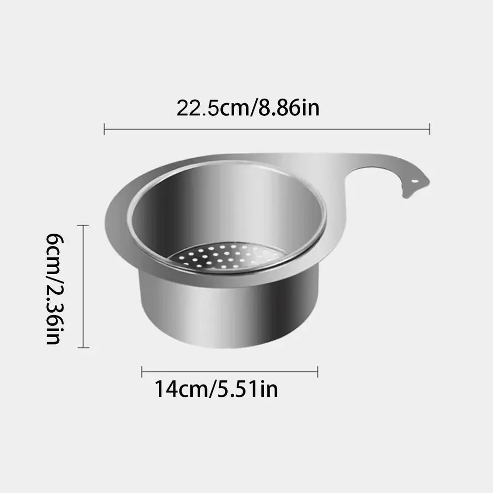 Basket Swan Drain Rack Stainless Steel Sink Food Catcher Basket Kitchen Sink Filter Versatile Kitchen Sink Waste Drain Basket Oasis Select small