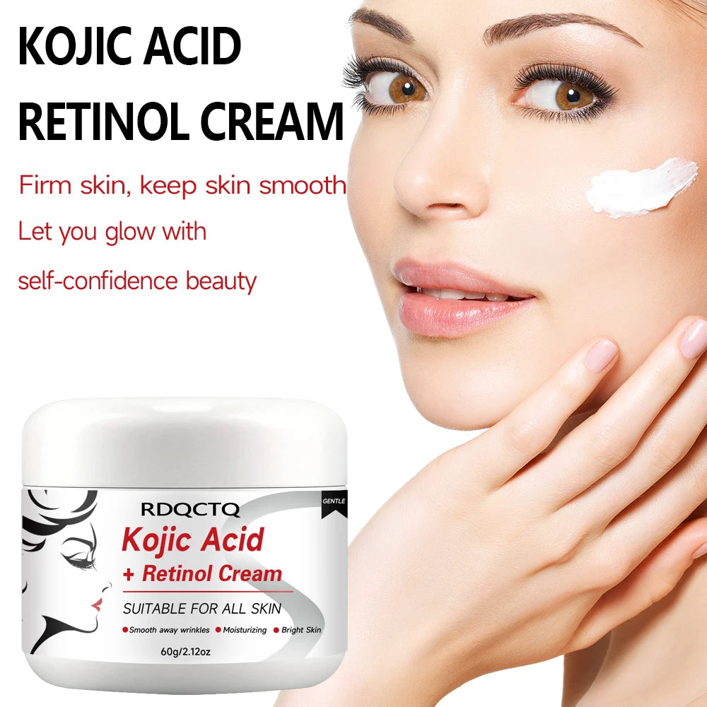 Kojic Acid & Retinol Face Cream: Gentle Hydration for Smooth, Radiant Skin – Daily Moisturizer for All Skin Types 30/60g Oasis Select
