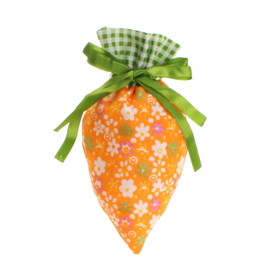 Easter Carrot Drawstring Gift Bag | Cute Velvet Candy Bag