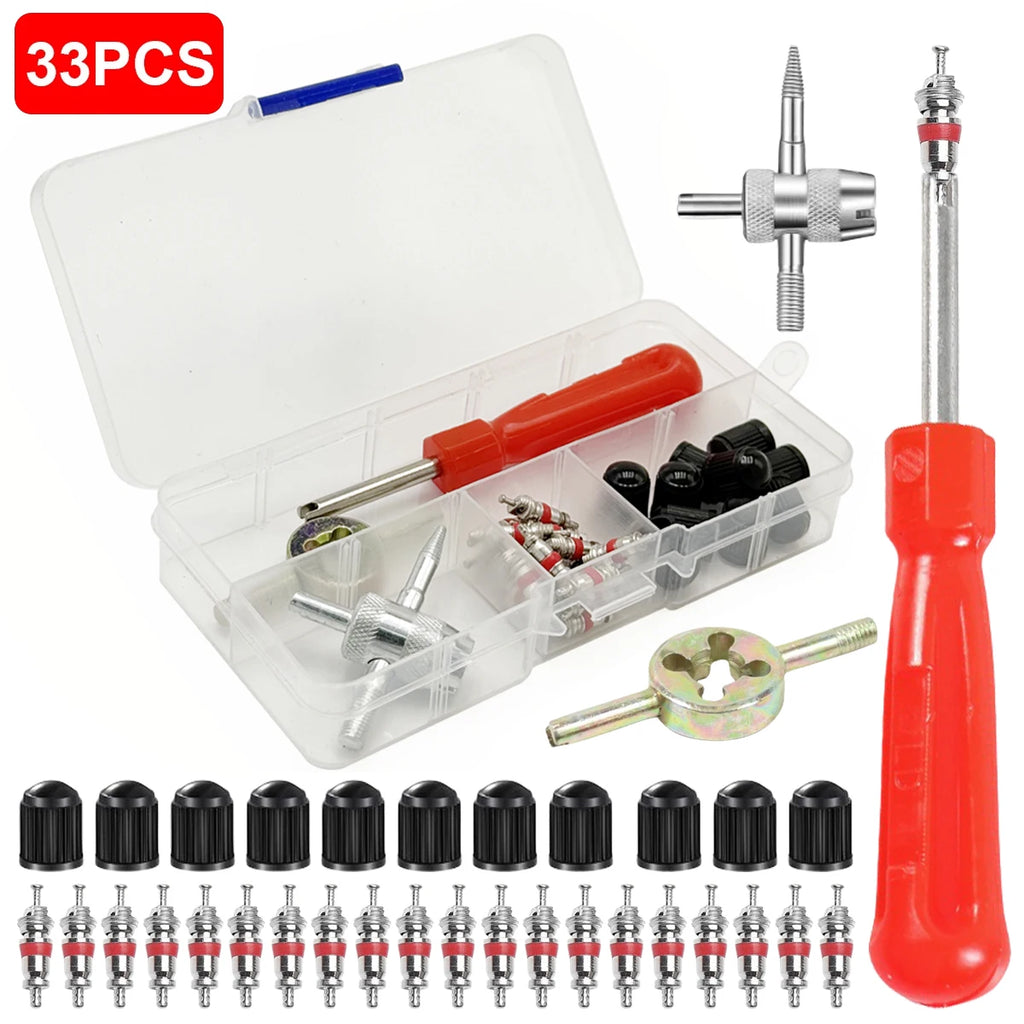 Car Bicycle Slotted Handle Tire Valve Stem Core Remover Screwdriver Tire Repair Install Tool Kit Auto Motorcycle Accessories Oasis Select Default Title