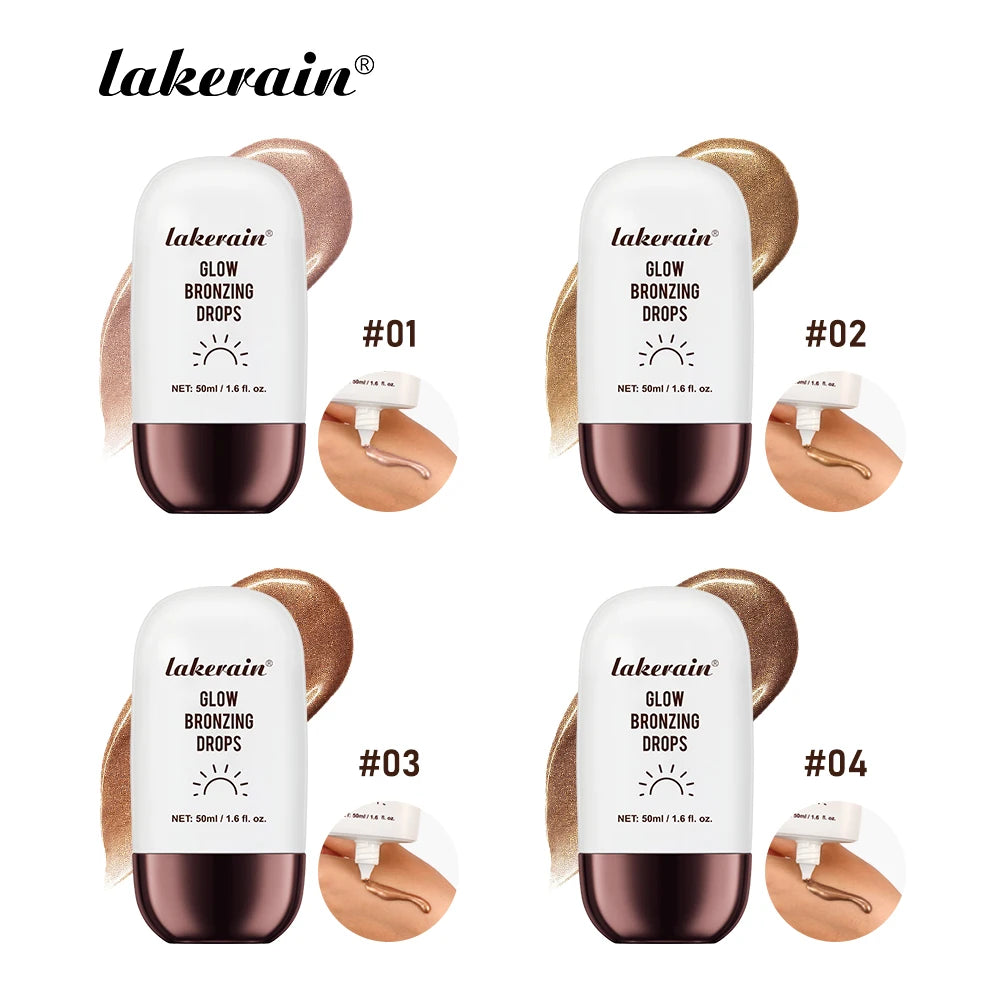 Bronzer Highlighter Drops Brightening Complexion And Contouring Facial Highlighter Mix Foundation Or Moisturizer Makeup Primer Oasis Select