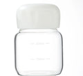 300ML Small Glass Water Bottles with Lid Portable Cute Mini Cylindrical Solid Color Leak Proof Water Cup Student Drinking Bottle Oasis Select White 150ml