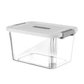 Transparent Stackable Storage Box with Lid | Multi-Size Organizer