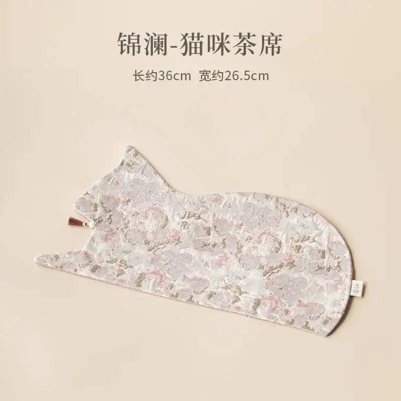 Pearl Tea Mat Chinese Style Double-sided Heat-resistant Insulation Pad Table Teapot Mat Tea Table Tea Ceremony Oasis Select Tea Ceremony 1