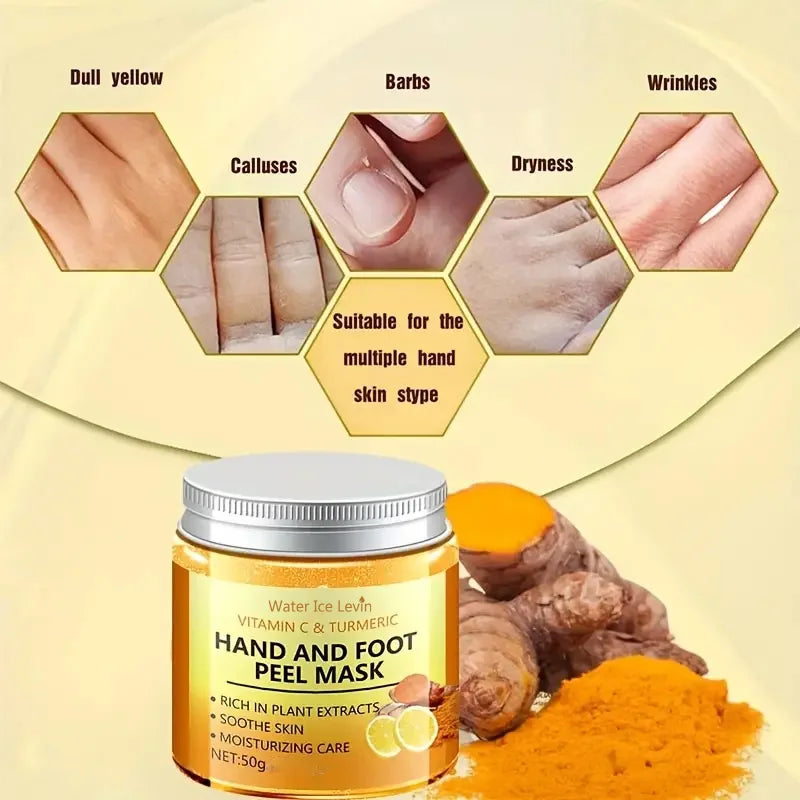 Vitamin C & Turmeric Hand Wax Mask – Brighten & Smooth Skin Hand Wax Mask Oasis Select