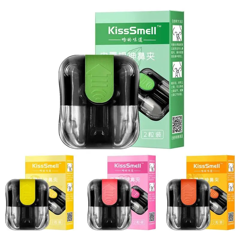Hands-Free Aromatherapy Nasal Inhaler Stick 2pk | Nose Clip Aromatherapy Inhaler Oasis Select