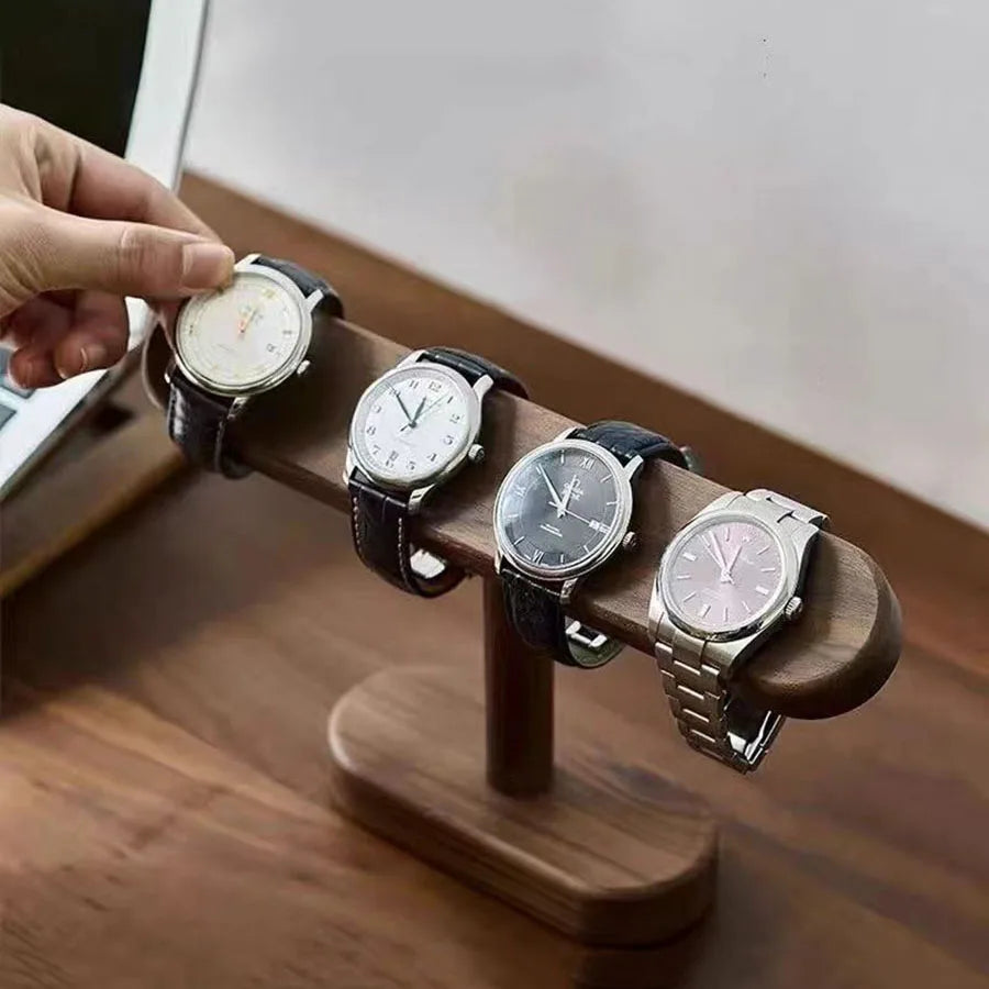 Walnut Watch Bracket Display Holder Jewelry Bracket Chain Anklets Hanger Stand Racks Organizer For Counter Shows Oasis Select