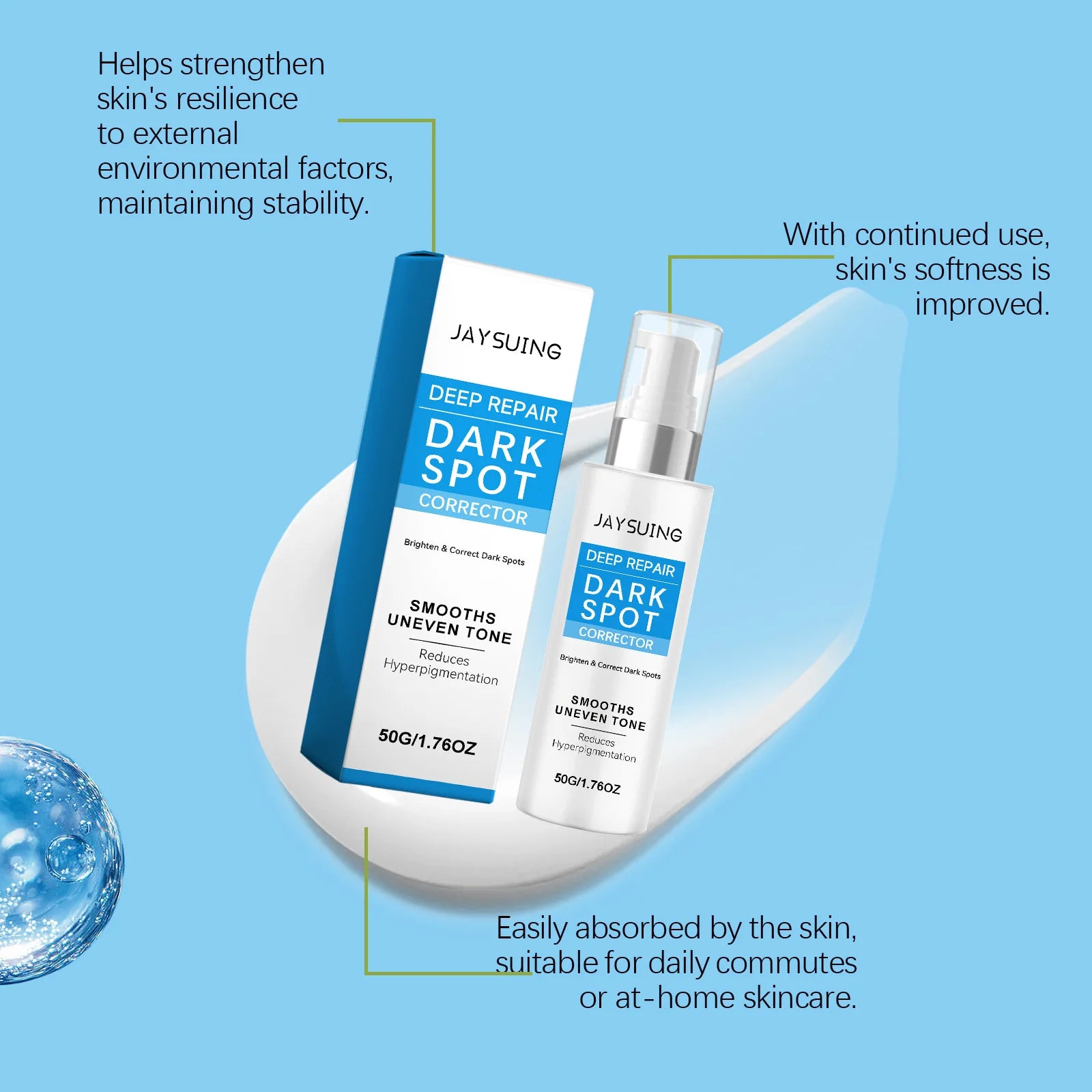 Dark Spot Correcting Glow Serum Cream Fade Blemishes Restore Health Tone Reduce Melanin Brighten Facial Skins Dark Spot Remover Oasis Select