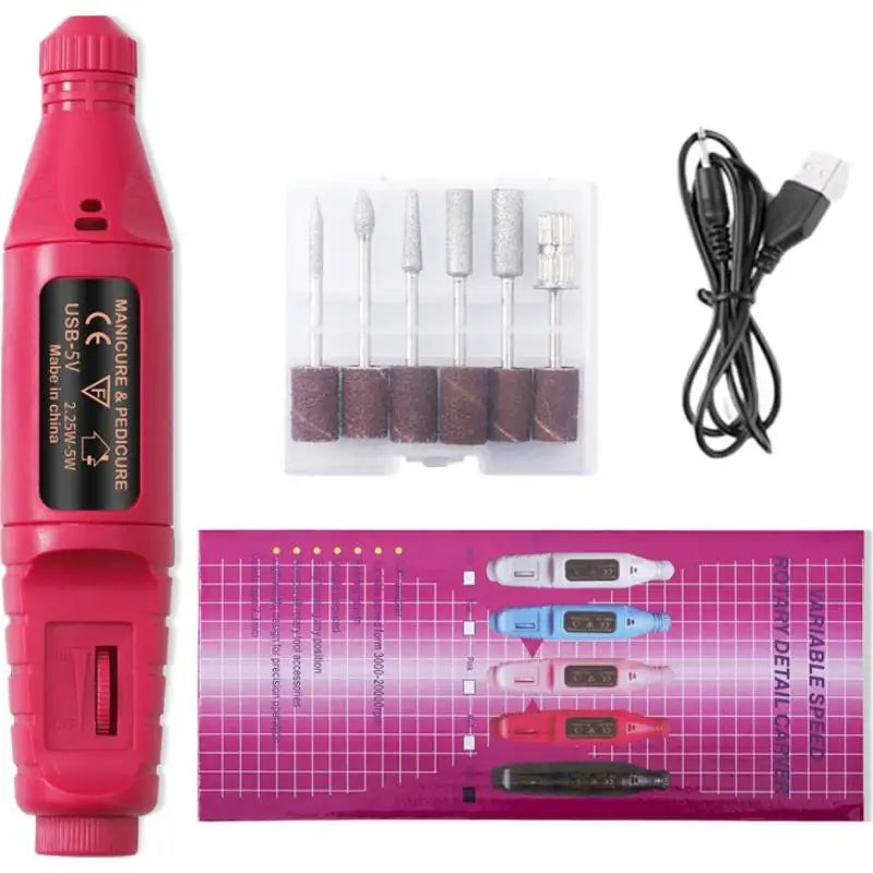 Electric Nail Drill – Rechargeable File for Acrylic & Gel Nails Electric Nail Drill Oasis Select A
