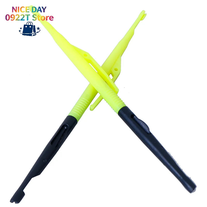 2Pcs Plastic Hook Remover Disgorger Knot Picker Tyer Tier Fly Fishing Hooks Tying Tools Fish Unhook Extractor Detacher@#X Oasis Select