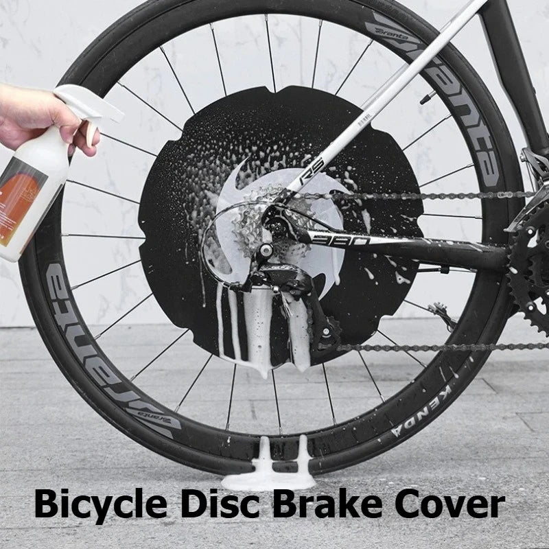 Anti-fouling Motorcycle Washing Disc Brake Cleaning Protection Cover Ultralight Bicycle Washing Disc Guard Bike Accessories Oasis Select