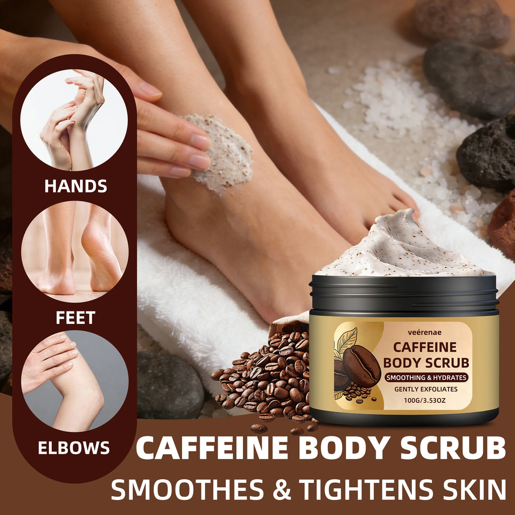 veérenae Caffeine Coffee Body Scrub – Smooth & Radiant Skin