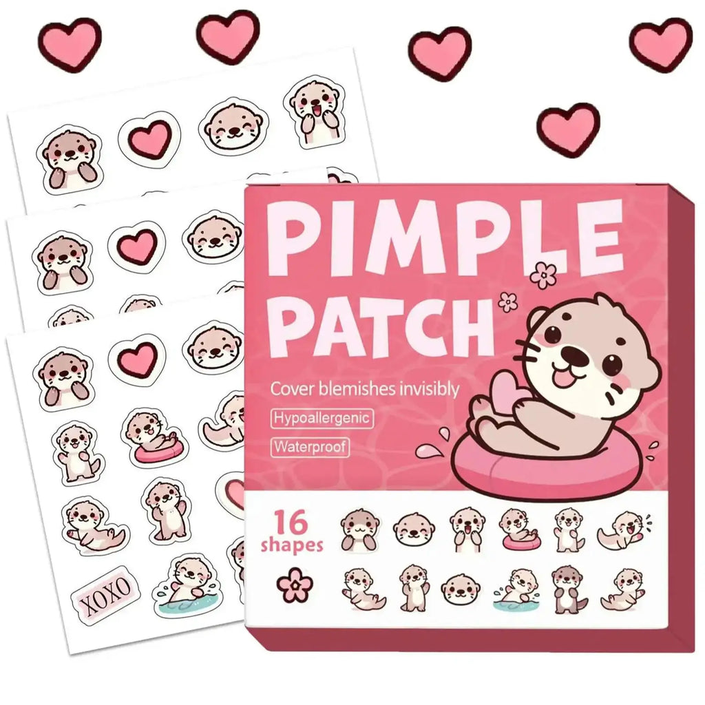 Hydrogel patch -32/48/64 pieces, hypoallergenic, waterproof, nonalcoholic skin sticker Cute otter design for both men and women Oasis Select