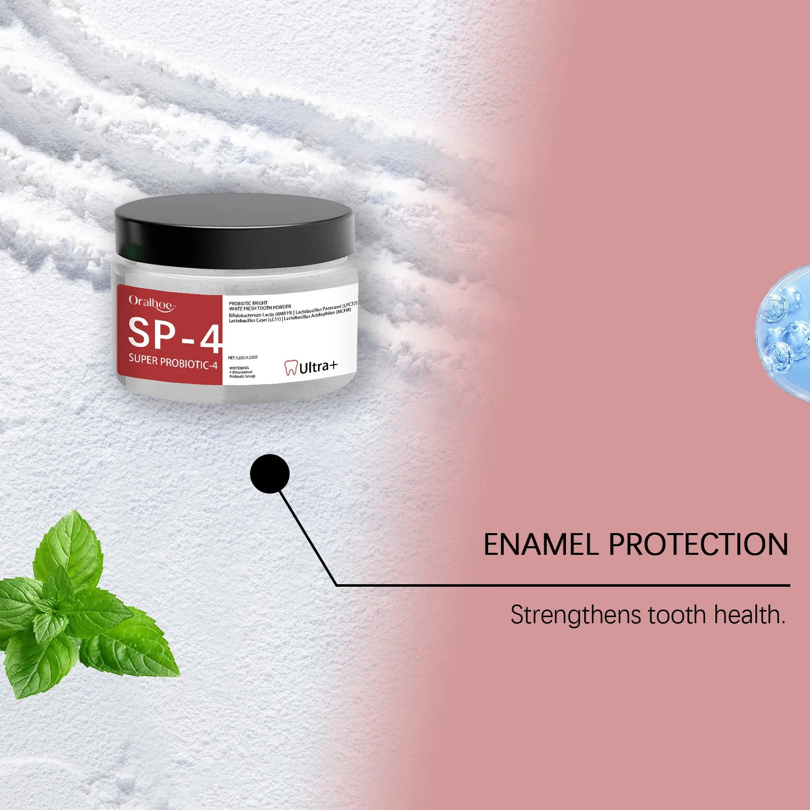 Tooth Whitening Powder - Natural Whitening and Deep Cleaning for Men and Women, Fresh Breath Daily Toothpaste Oasis Select