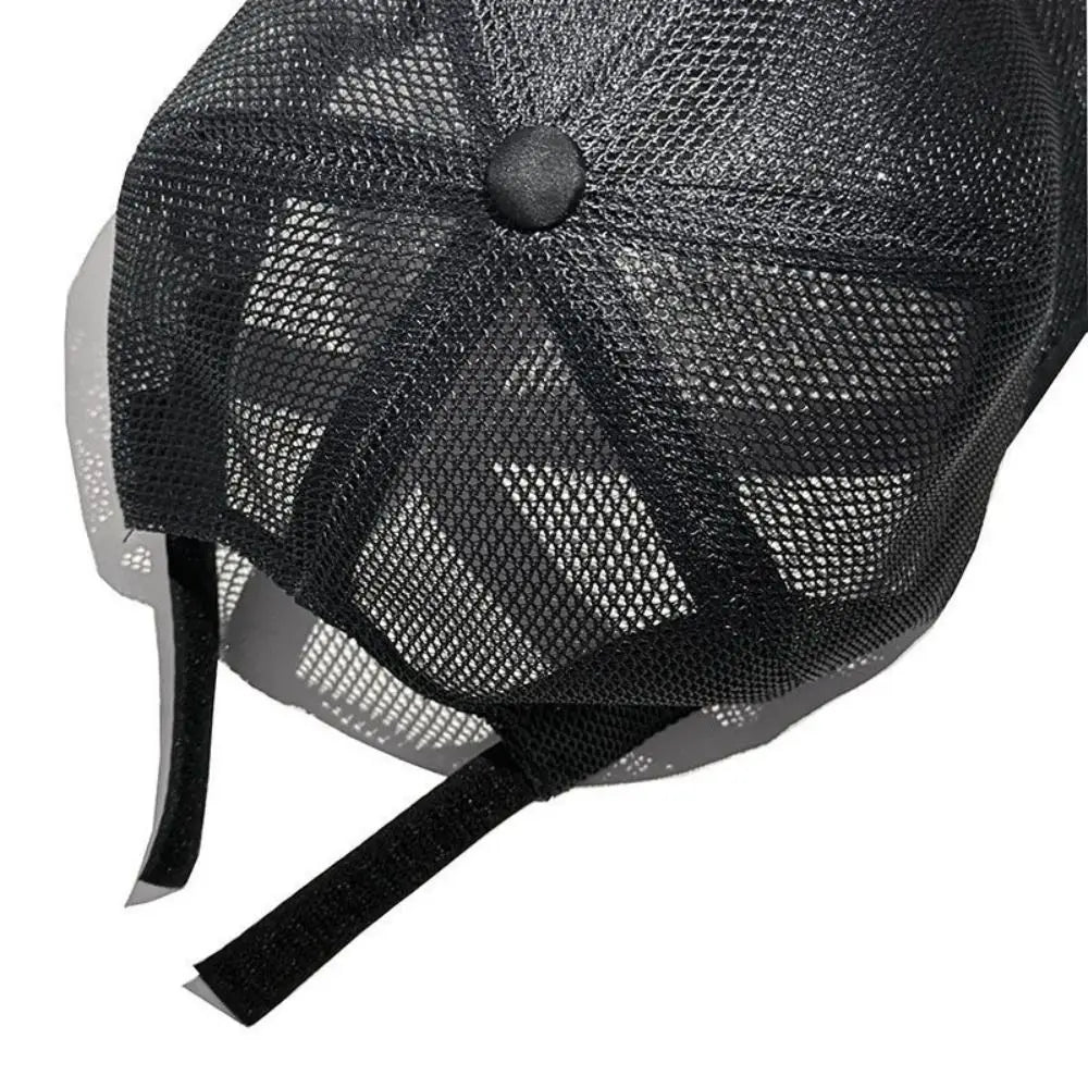 Lightweight Adjustable Mesh Baseball Cap Casual Style Wide Brim Golf Mesh Hat Breathable Sun Protection Cozy Tide Hat Running Oasis Select