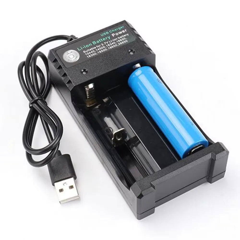 1/3/5pcs 4/2 Slots USB Charger Li-Ion Charging Li-Ion Battery Portable Rechargeable Battery Charger For 18650 Battery Charger Oasis Select 2 Slots USB-1pcs