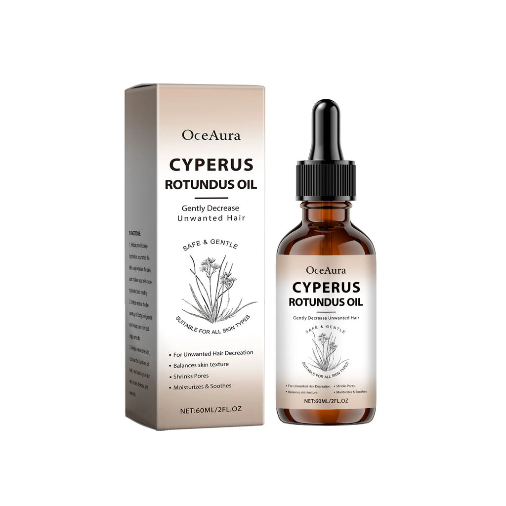 Cyperus Rotundus Hair Growth Inhibitor Oil – Natural 60ml Hair Growth Inhibitor Oil Oasis Select 60ml boxed