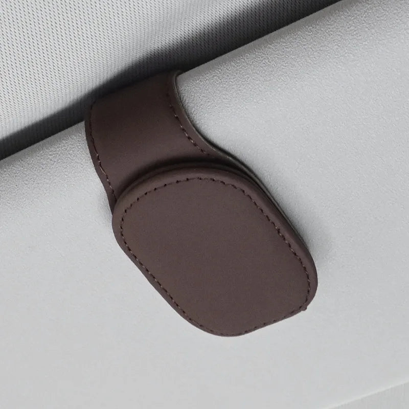 Automotive Car Sun Visor Glasses Case Magnetic Sunglasses Clip Card Ticket Holder Stand Fastener Pen Eyeglasses Accessories Oasis Select P