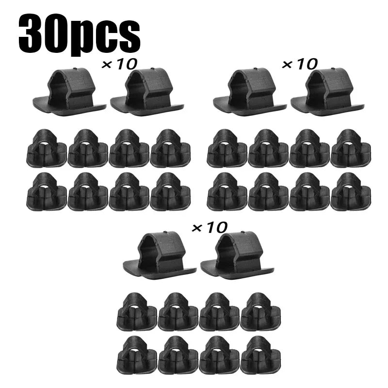 10/30/60pcs Car Bonnet Engine Hood Sound Deadener Insulation Clips For VW Lupo Passat Phaeton Scirocco Tiguan Holding Rivet Oasis Select 30pcs