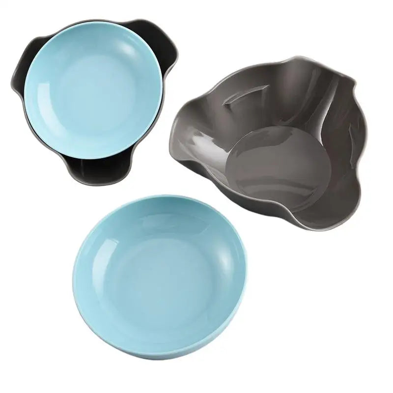 Snack Bowls Double Layer Serving Bowls Pistachios Bowl with Shell Storage Round Snacks Dish for Pistachios Cherries Popcorn Oasis Select