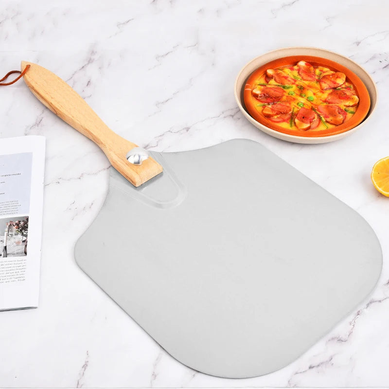 Big Pizza Perforated Shovel Paddle Short Handle for Oven Turning Peel Kitchen Tools Nonstick Pizza Baking Oasis Select